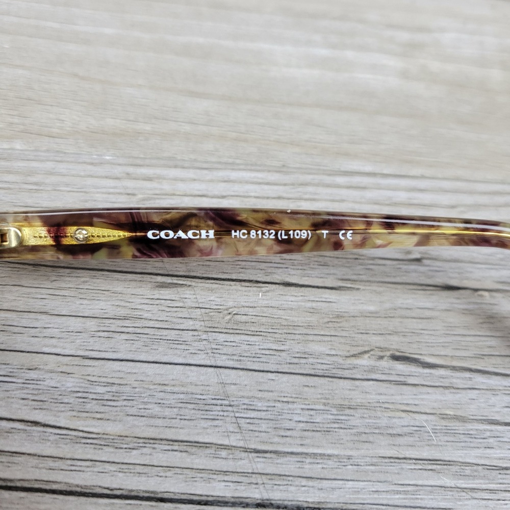 Coach Eyeglass Frames HC8132 L109 Confetti Light Brown 528713 Tortoise 57-17-135 - Picture 5 of 16